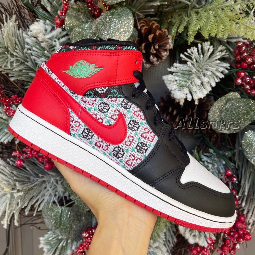 Air Jordan 1 Mid 🎅Christmas 2021🎄limited edition